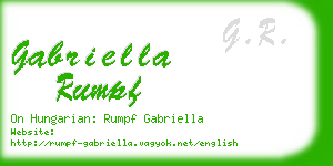 gabriella rumpf business card